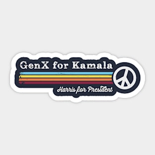 Gen X for Kamala, Harris for President Sticker